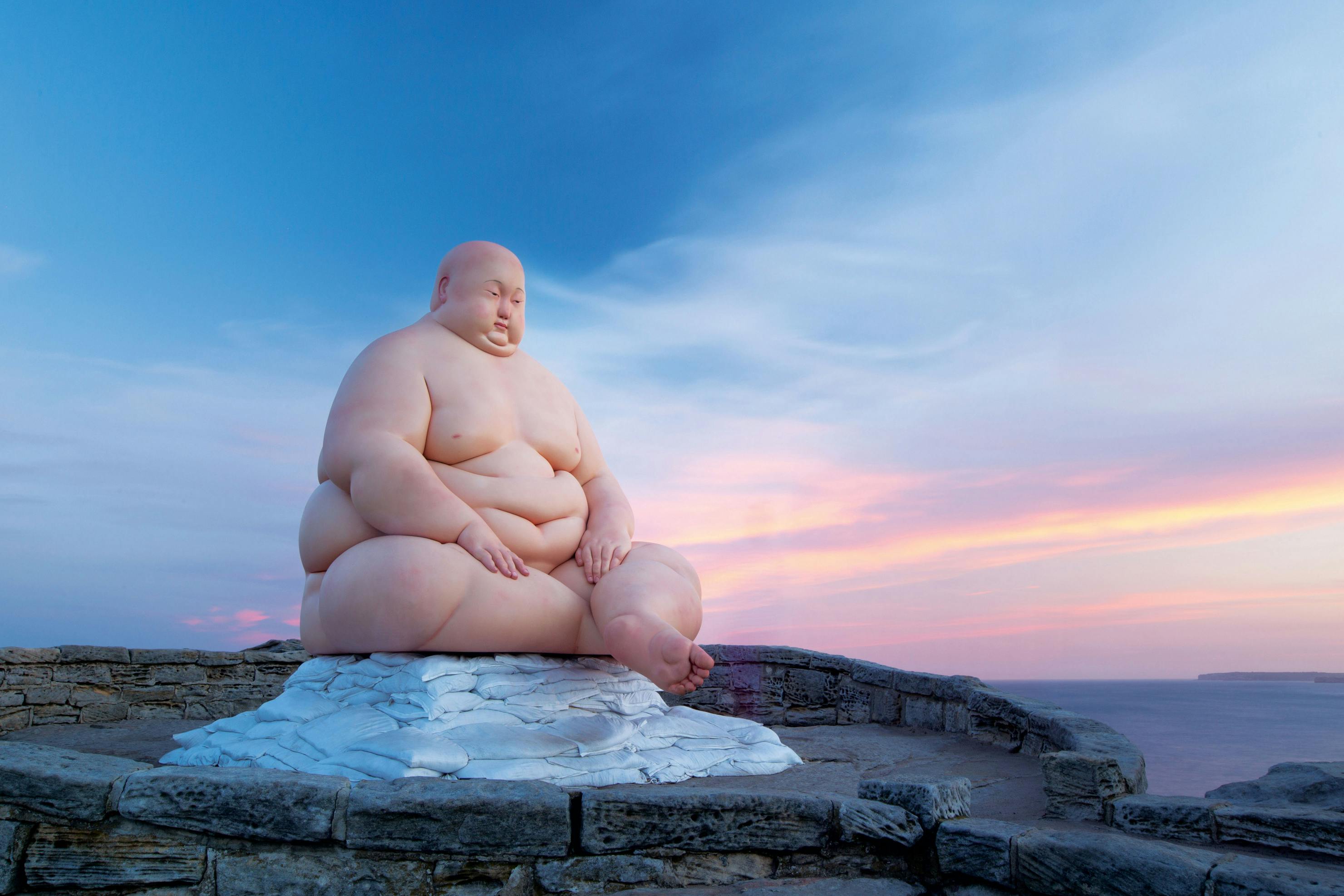 A sculpture at the sculpture by the sea sydney exhibition